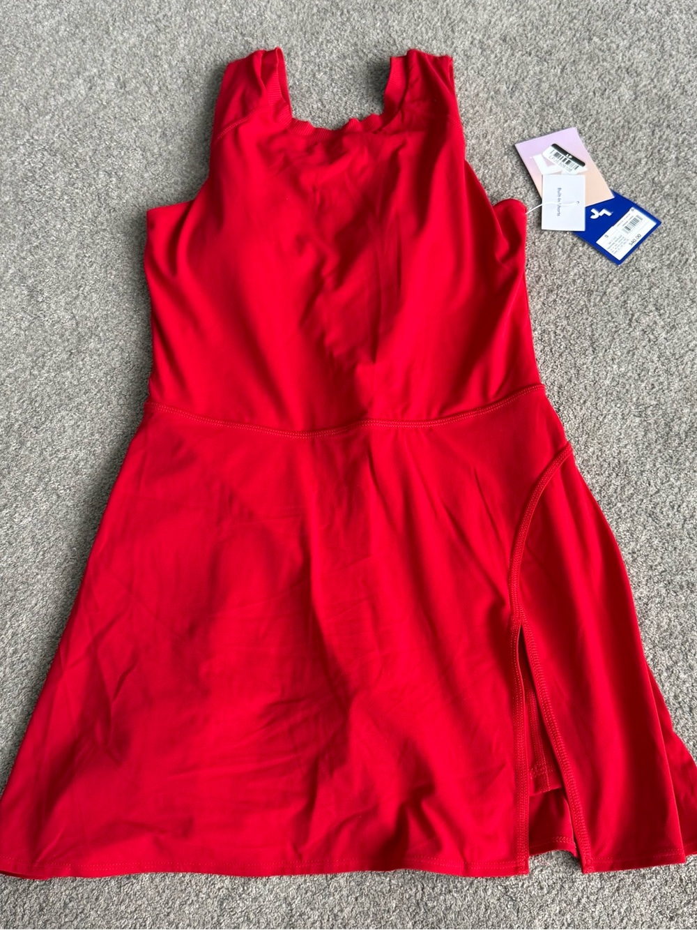 Joylab Red Women's Sleeveless Active Dress Standard Fit